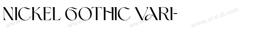 Nickel Gothic vari字体转换